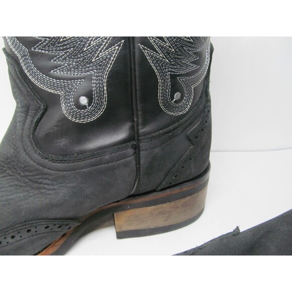 Chaparral Boots Mens Black Leather Western Rubber Sole Boots US 7.5  MEX 26 1/2 main image 15